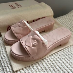 Valentino Garavani Pink Floral Mules